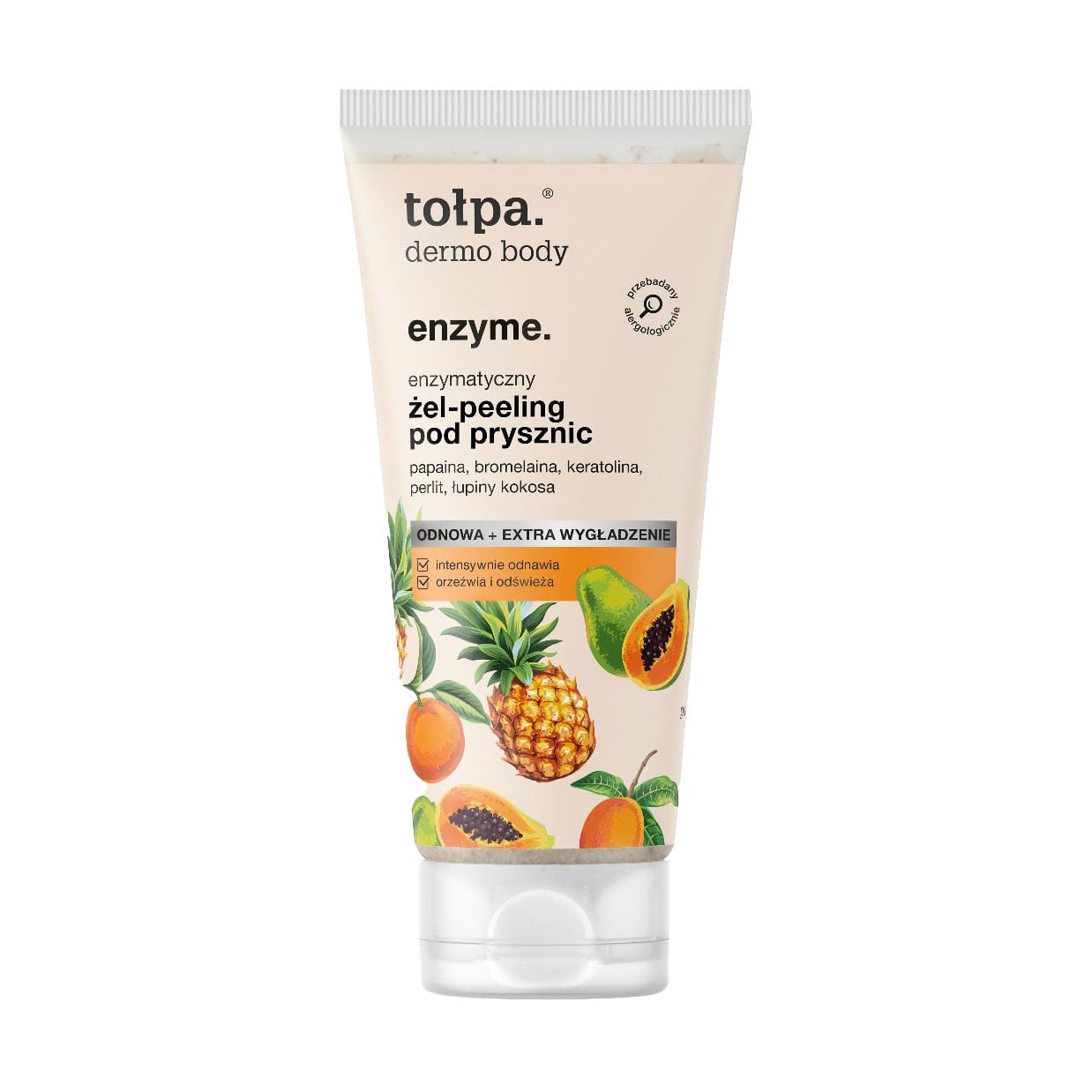 Гель-скраб для душу Tolpa Dermo Body Enzyme., 200 мл